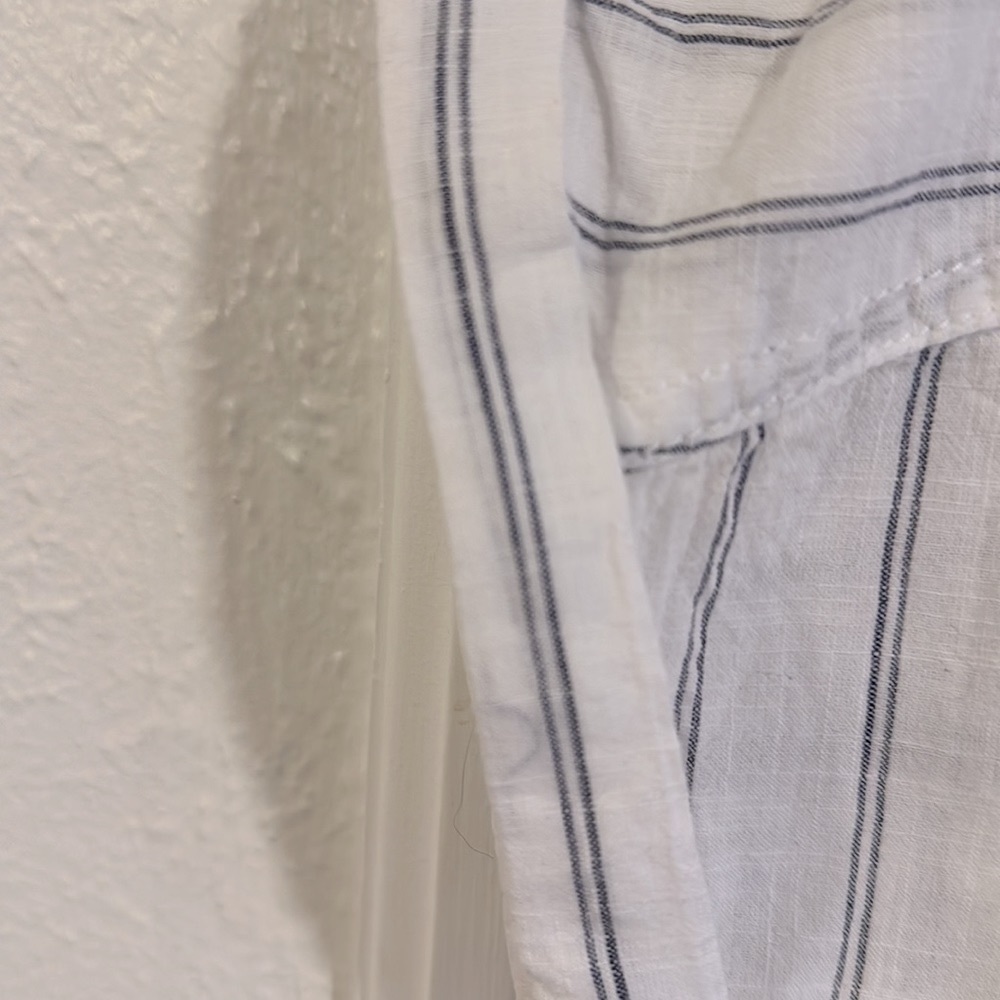 EUC Columbia Camp Hadley Linen Striped Short Sleeve Shirt - Picture 8 of 8